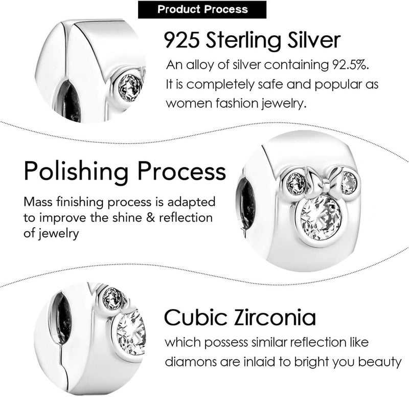 VALGACLS Mom Wife Daughter Love Heart Wedding Rings Charms 925 Sterling Silver Charms for Bracelets Necklace Valentine's Day Mother's Day Jewelry Charm for Women - Image 5